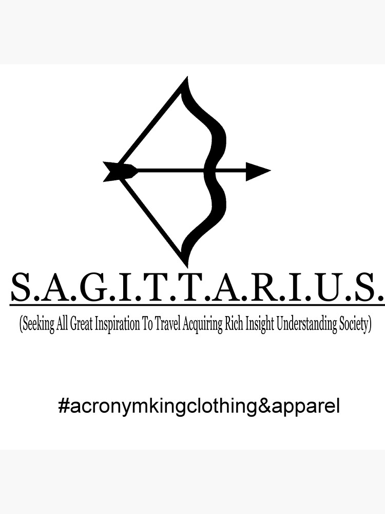 A.C.R.O.N.Y.M. King Zodiac Edition Sagittarius logo