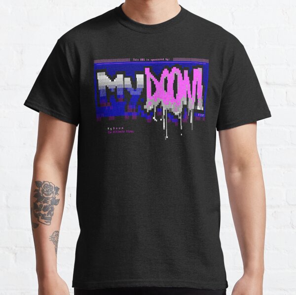 Mydoom: Notorious computer worm/virus that infected the entire digital globe. Classic T-Shirt