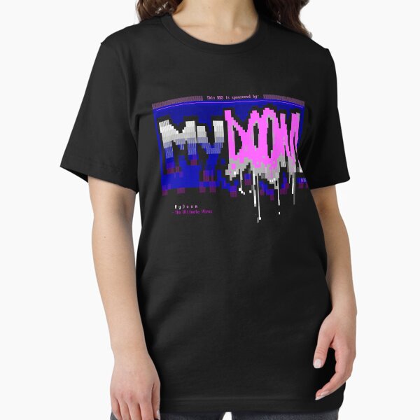 Mydoom: Notorious computer worm/virus that infected the entire digital globe. Essential T-Shirt