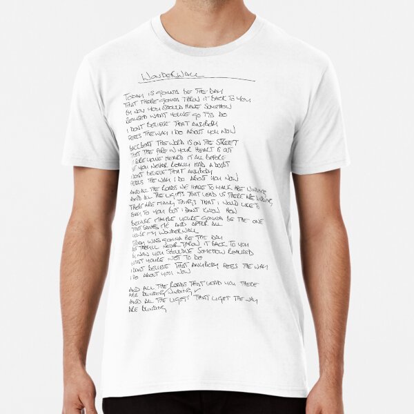 Handwritten NG lyrics Premium T-Shirt