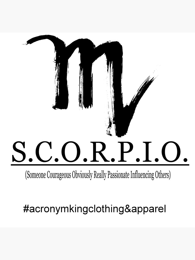 A.C.R.O.N.Y.M. King Zodiac Edition Scorpio logo