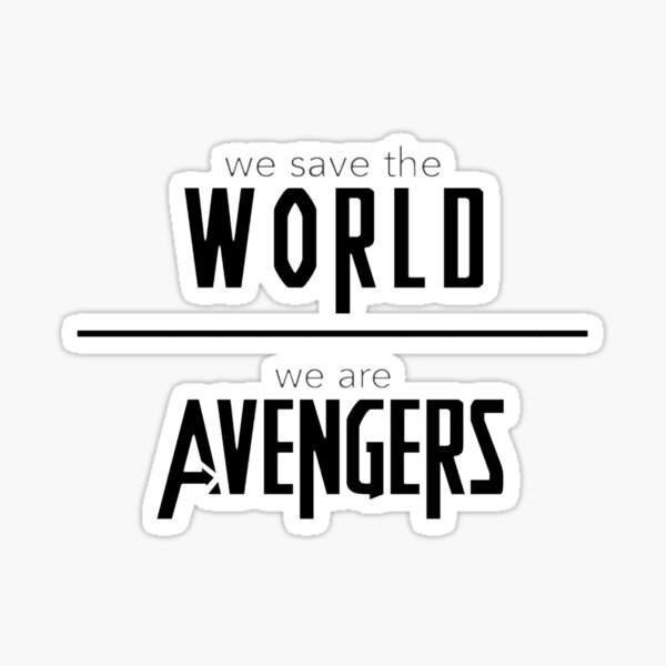 "Avengers" Sticker for Sale by KaitlynnCR Redbubble