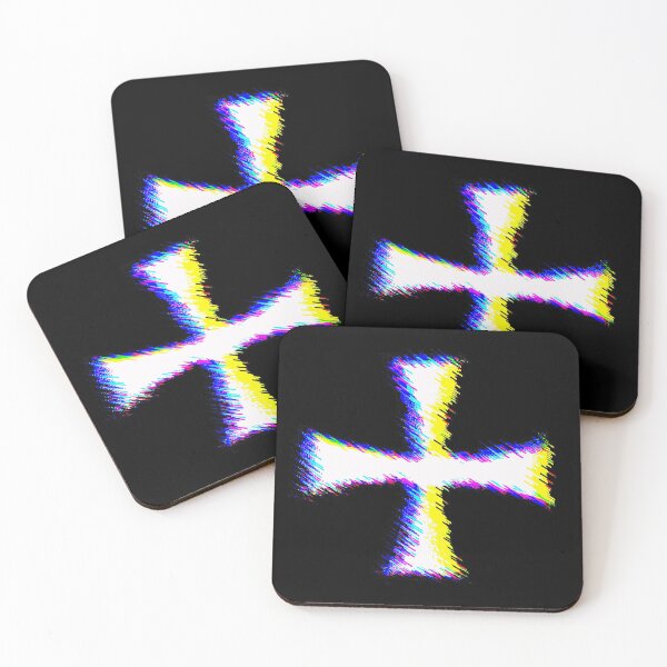 Item preview, Glitch Art Knights Templar Cross designed and sold by Dator.