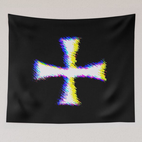 Item preview, Glitch Art Knights Templar Cross designed and sold by Dator.