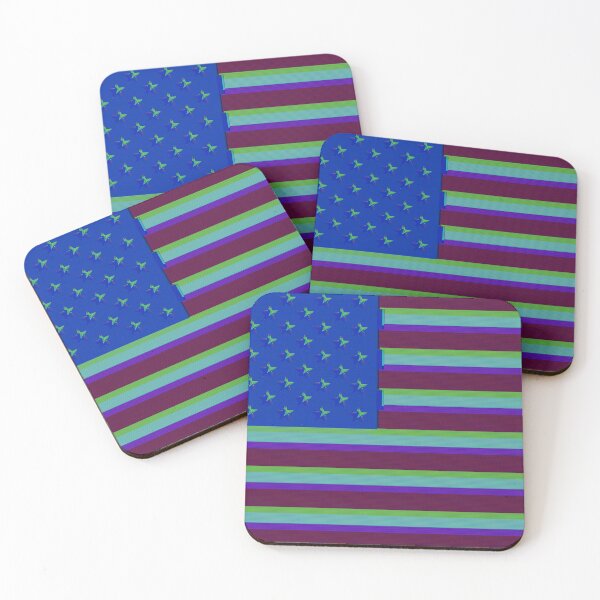 Item preview, Vaporwave USA Flag | Interlaced Lines Filter designed and sold by Dator.