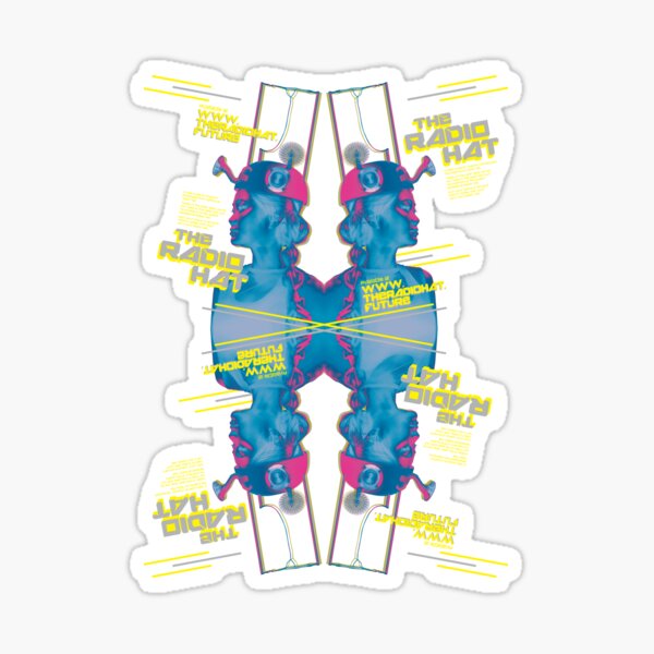 The Radio Hat Reflection Sticker