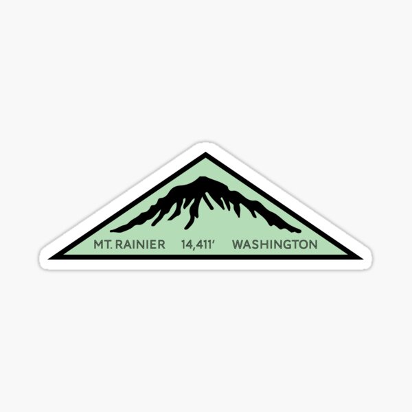 Artikel-Vorschau von Mount Rainier National Park Washington WA, das kletterndes Geschenk-Ideen-Dreieck wandert, designt und verkauft von letourneau41.