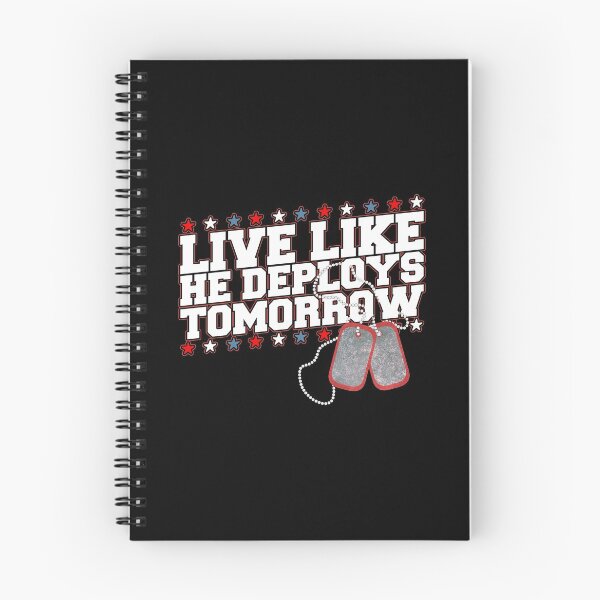 Item preview, Live Like He Deploys Tomorrow - Military Spouse designed and sold by BestTrendyChoices.