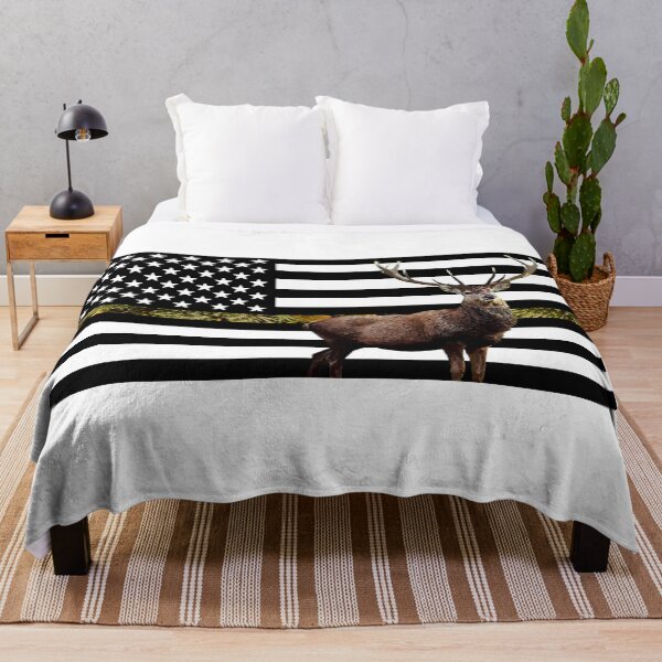 Item preview, Elk Flag (Camo) designed and sold by Jared Davies.