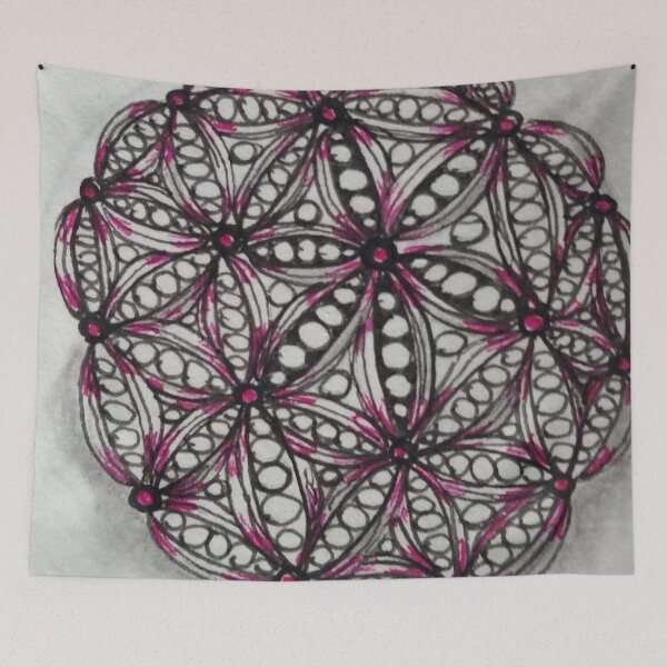 Item preview, Zentangle 202 Purple Rumpus Ball designed and sold by CCWillow.