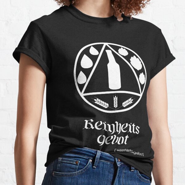 German Beer Purity Law Reinheitsgebot White Classic T-Shirt