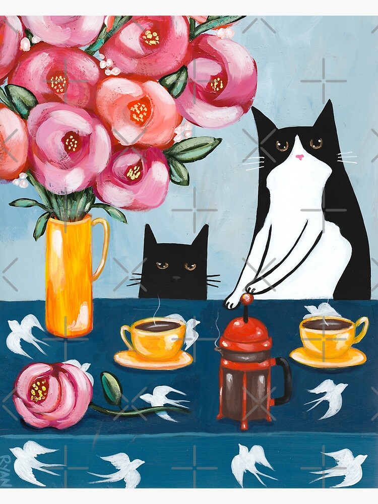 French Press Coffee Cats by kilkennycat