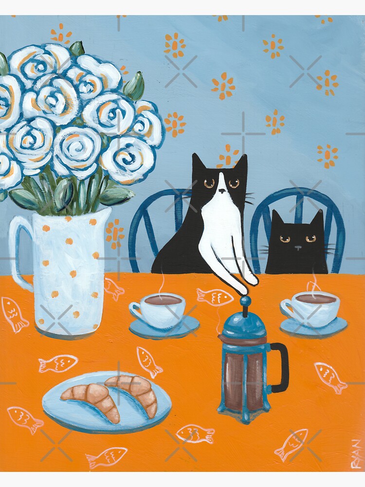 French Press Coffee Cats by kilkennycat