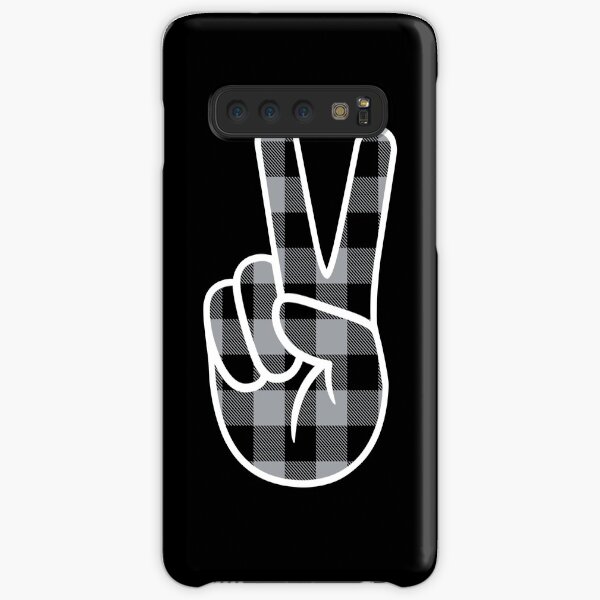 Peace - Grey/Black Lumberjack Samsung Galaxy Snap Case