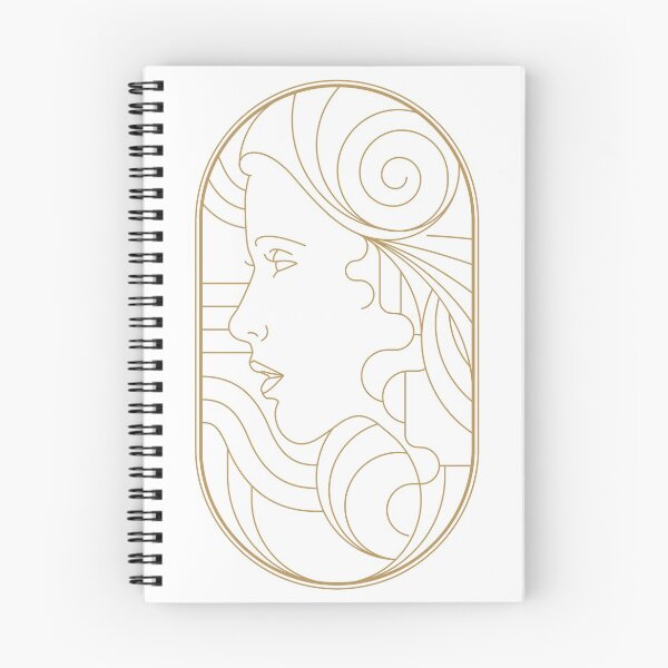 Item preview, A Sleeper`s Dream Retro Girl Vintage Art Deco Geometric designed and sold by 108dragons.