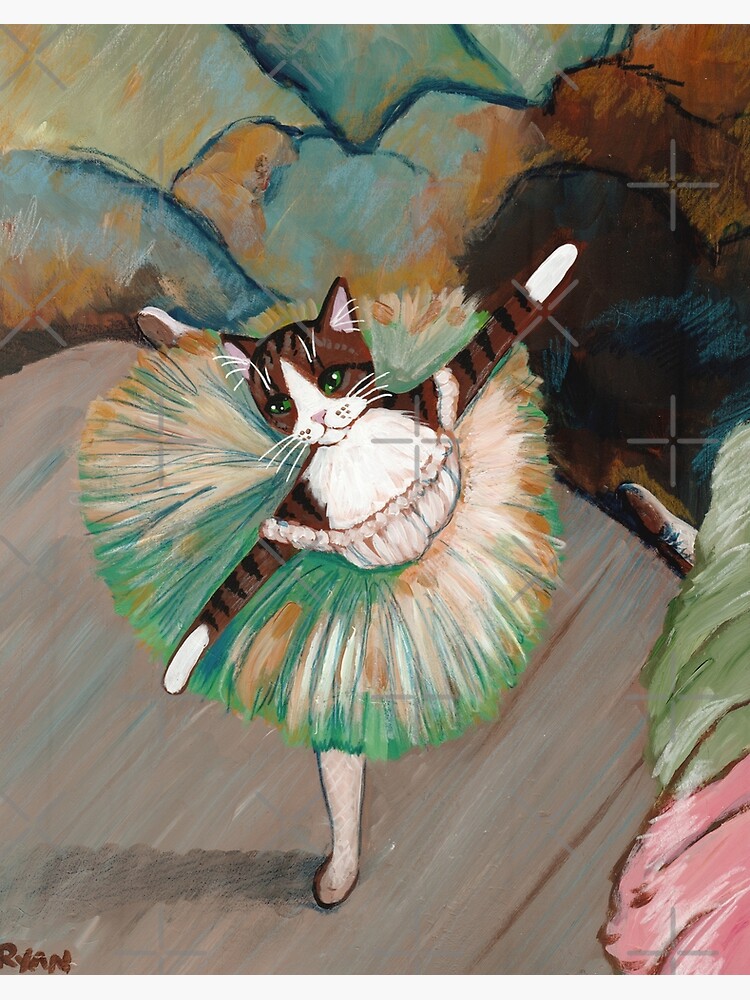 Tilting Brown Ballerina Art Board Print by kilkennycat | Redbubble