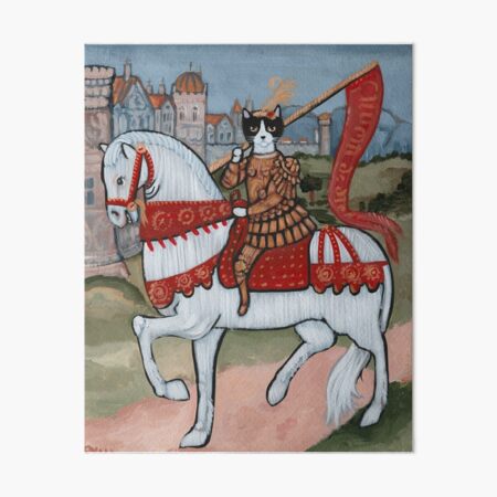 Item preview, Joan of Arc as a Cat designed and sold by KilkennyCat Art.