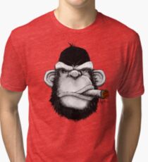 Cigar Monkey Tri-blend T-Shirt