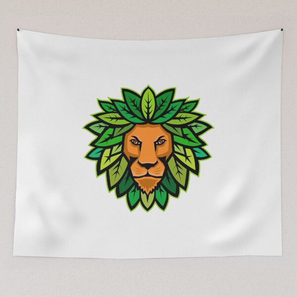 Item preview, Lion With Leaves As Mane Mascot designed and sold by patrimonio.