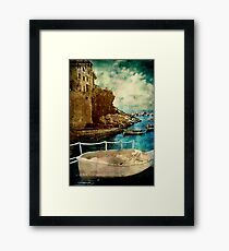 Cinque Terre Boat Framed Print
