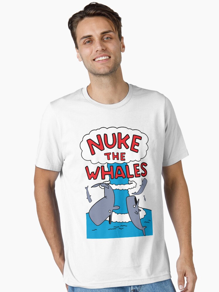 Thumbnail 1 of 7, Essential T-Shirt, Nuke The Whales designed and sold by rockbottomau.