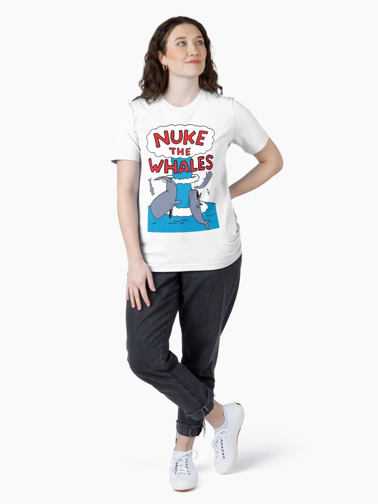 Thumbnail 4 of 7, Essential T-Shirt, Nuke The Whales designed and sold by rockbottomau.