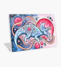 Star Tricera | Cosmic Dinosaur Watercolor Laptop Skin