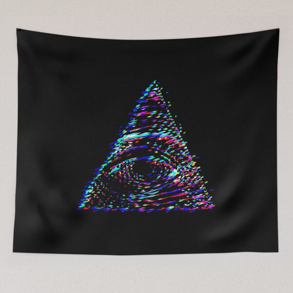 Item preview, Glitch Art Illuminati Triangle designed and sold by Dator.