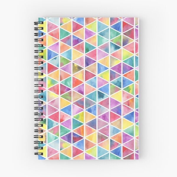 Item preview, Pretty Watercolor Pattern| Stained Glass Colors| Patterned Triangle Design| Rainbow Patterns designed and sold by Nada18.