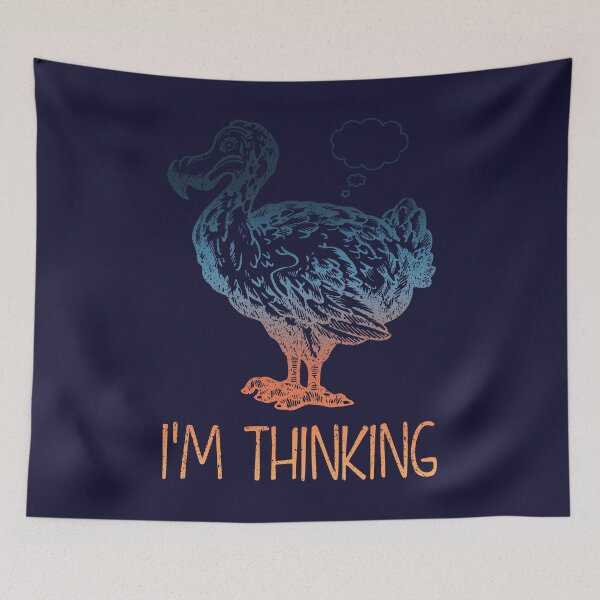 Item preview, I'm Thinking Dodos T-shirt for Men Women. Save Dodos Tees. Never Forget Dodos. Save the Dodos. Love Dodo Birds designed and sold by Dolphin Graphic.
