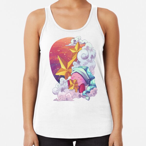 Sleepy Kirby Racerback Tank Top