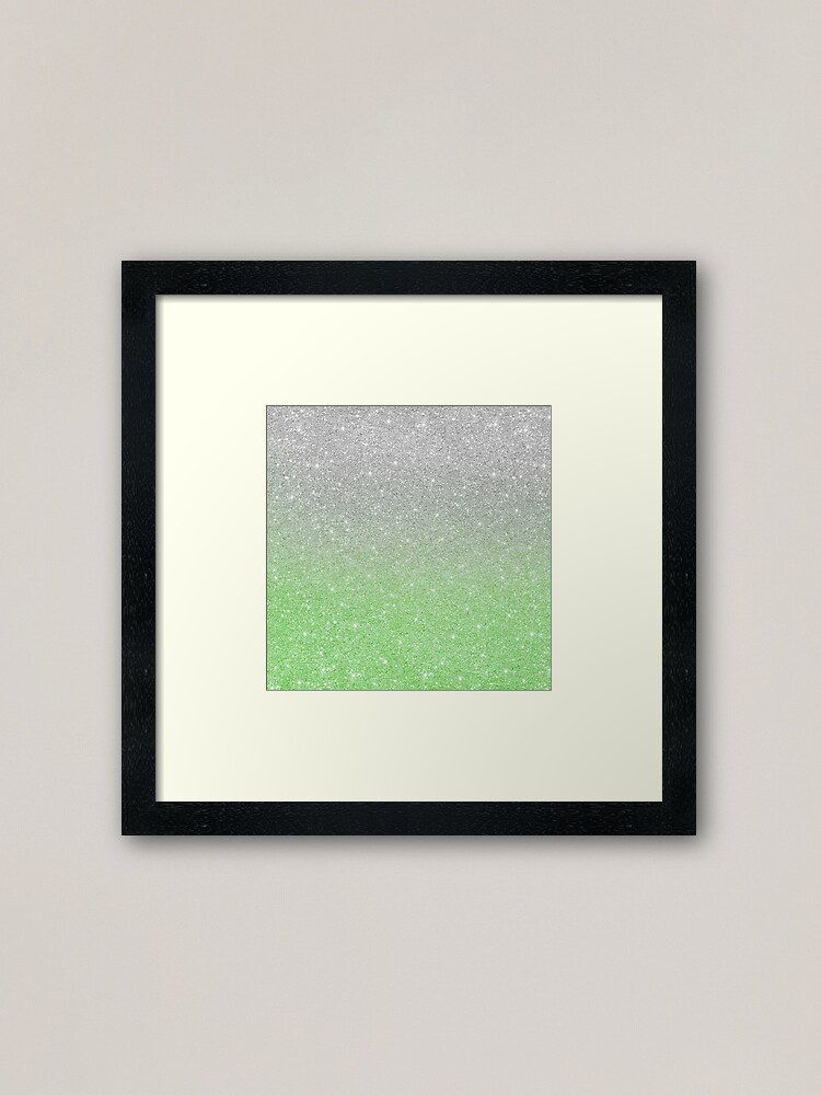 Mint Green Ombre Glitter  Art Print for Sale by ColorFlowArt