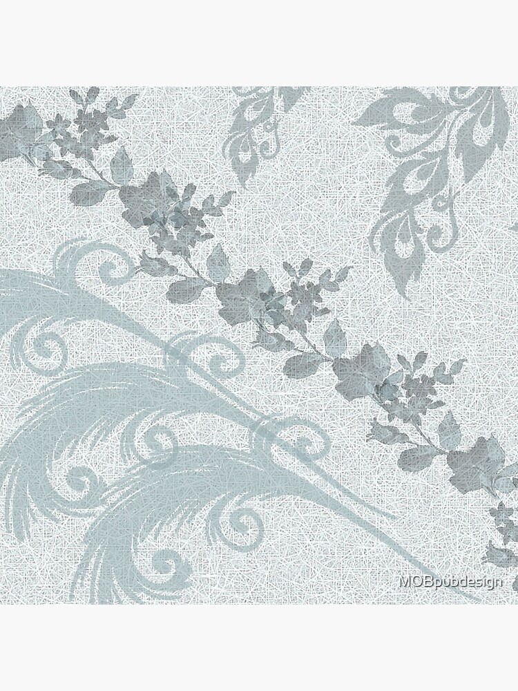 Mint Green Leaves by MOBpubdesign