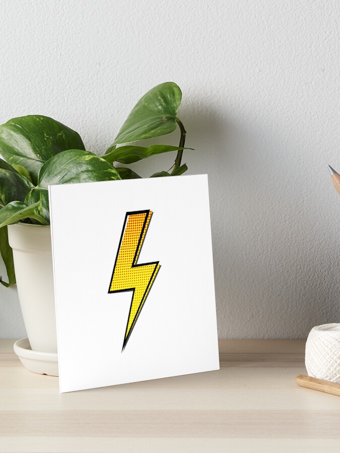 Lightning Bolt Comic book Style Sticker for Sale by CR-Studio