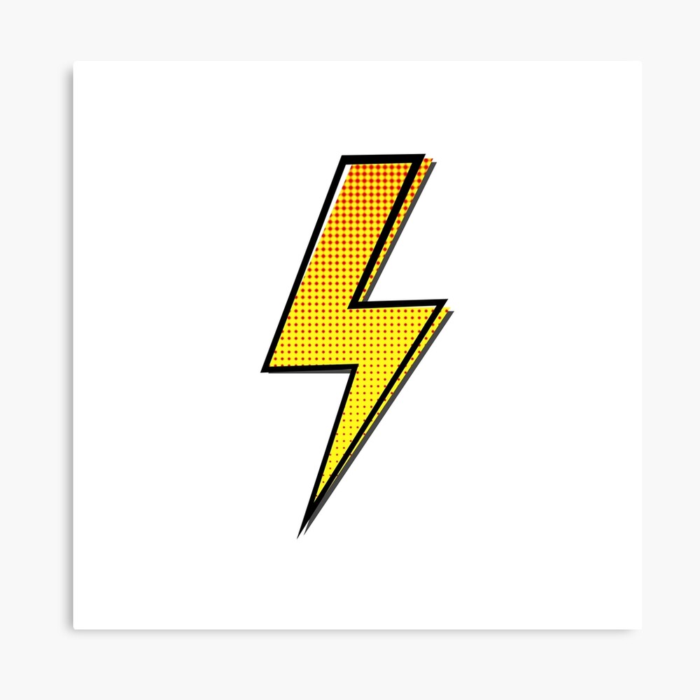 Lightning Bolt Comic book Style Photographic Print for Sale by CR-Studio |  Redbubble