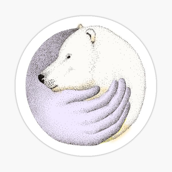 Save the polar bears Sticker