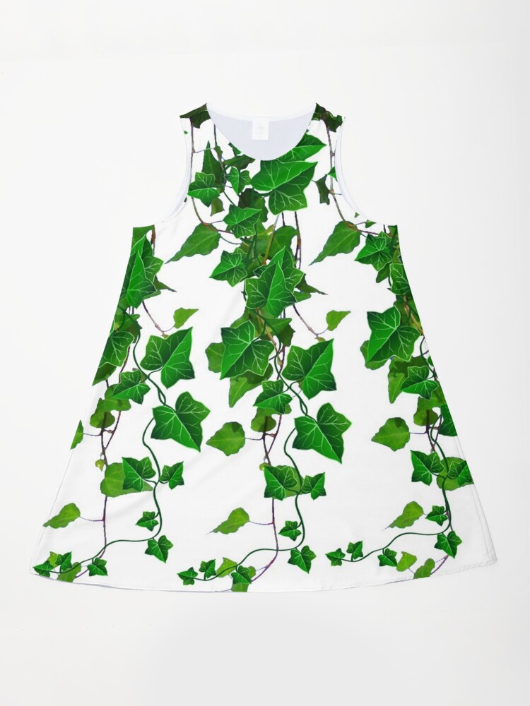 green and white leaf dress FINAL SALE main image 0