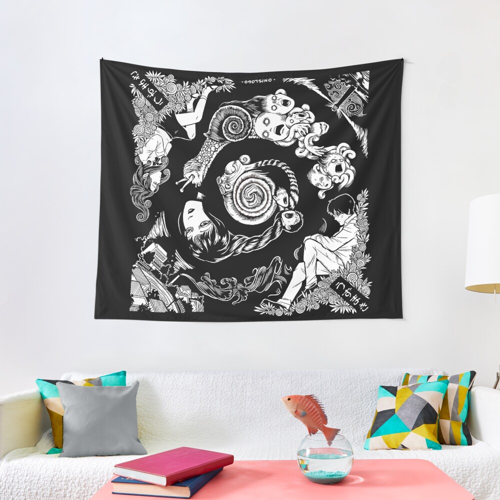 Spiral Into Horror - Uzumaki Tapestry