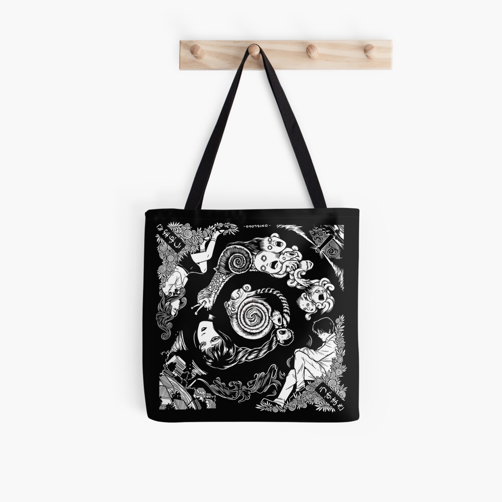 Spiral Into Horror - Uzumaki Tote Bag