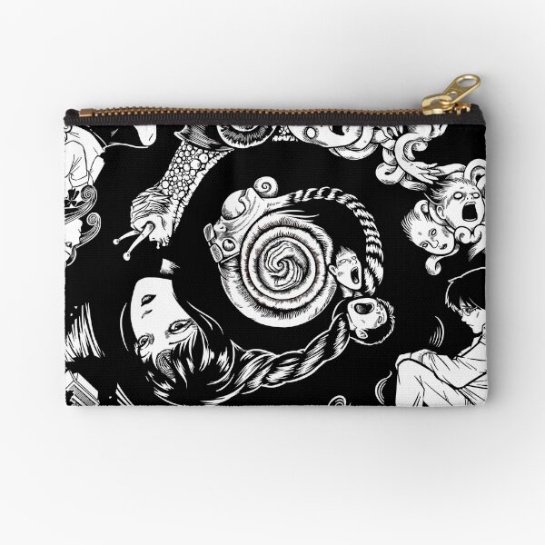 Spiral Into Horror - Uzumaki Zipper Pouch