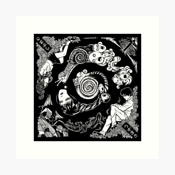 Spiral Into Horror - Uzumaki Art Print