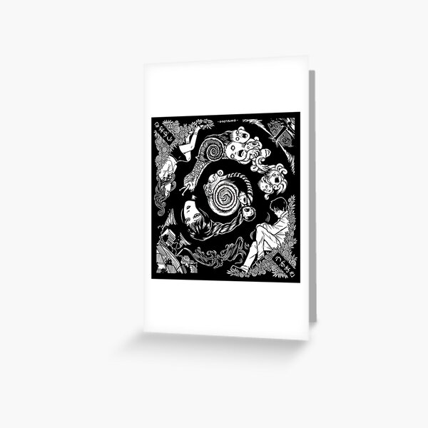 Spirale in Horror - Uzumaki Grußkarte
