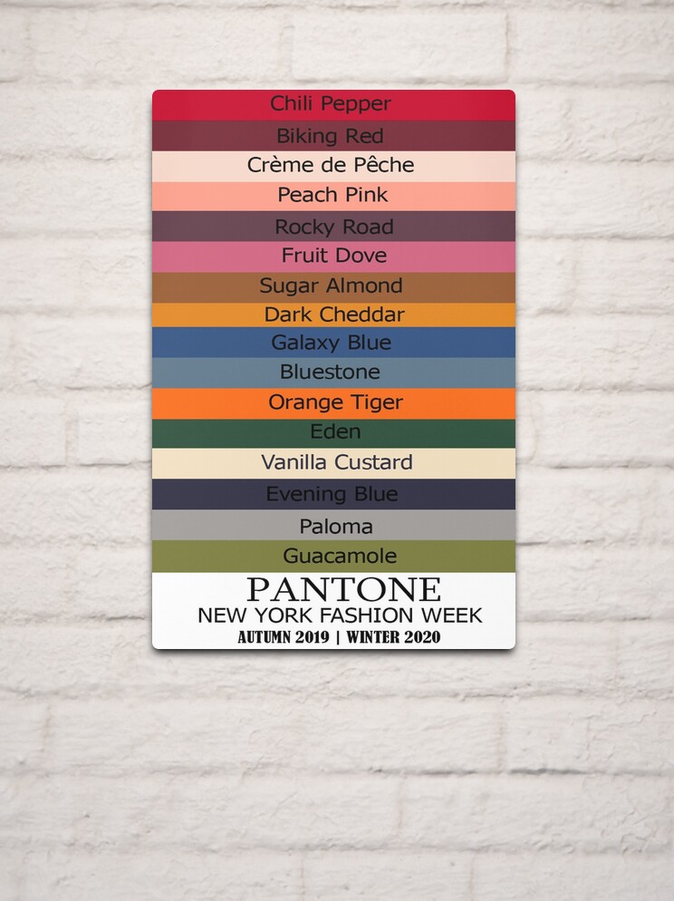 Pantone discount invierno 2019