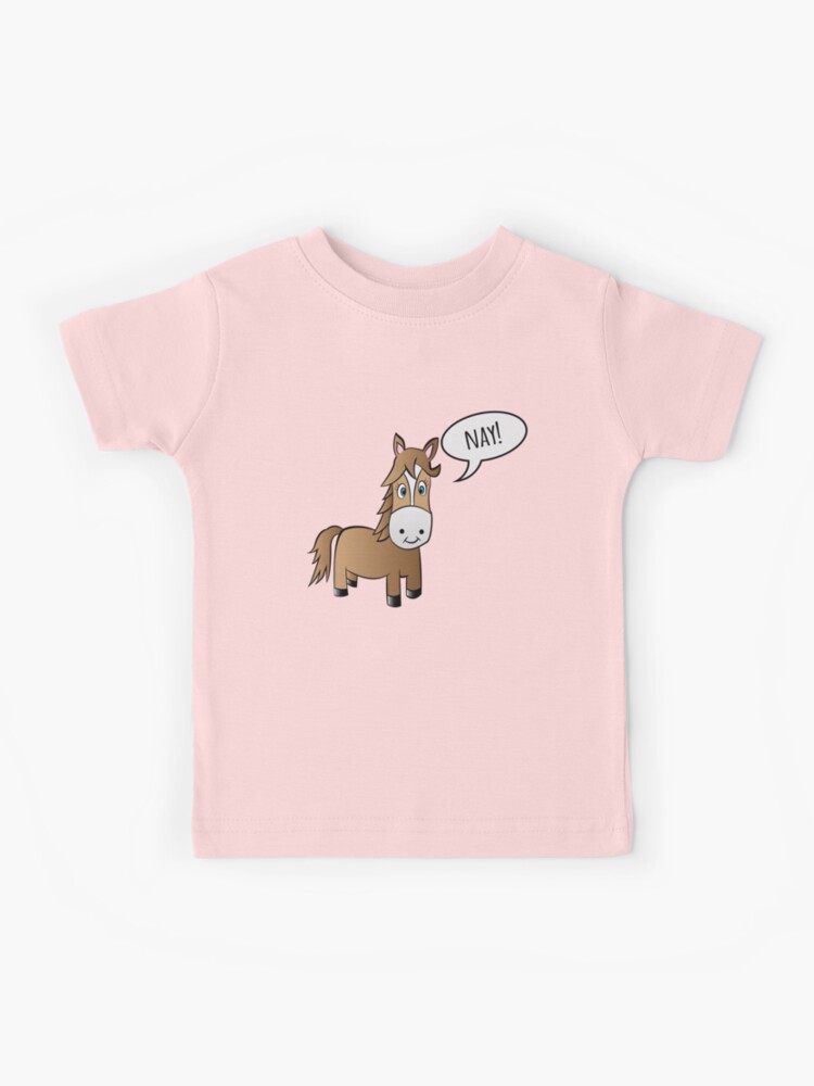 What Does The Horse Say Kids T Shirt For Sale By Createmmdesign Redbubble