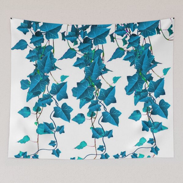 Item preview,   DECORATIVE BABY BLUE GARDEN ART BLUE TRAILING IVY   designed and sold by sharlesart.