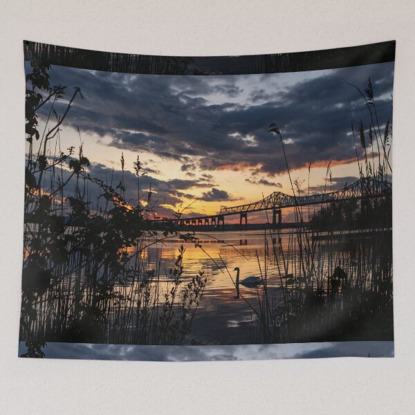 Item preview, Sun sets on the bridge designed and sold by ShootFirstNYC.