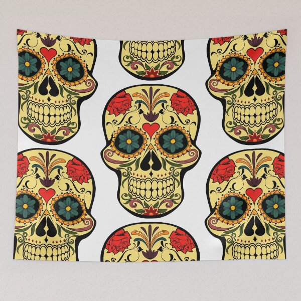 Item preview, Yellow Sugar Skull designed and sold by videogamegenius.