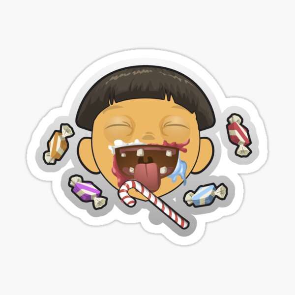 “Sweet Tooth | Candy Kid Mouth " Sticker for Sale by Forcemajeurity