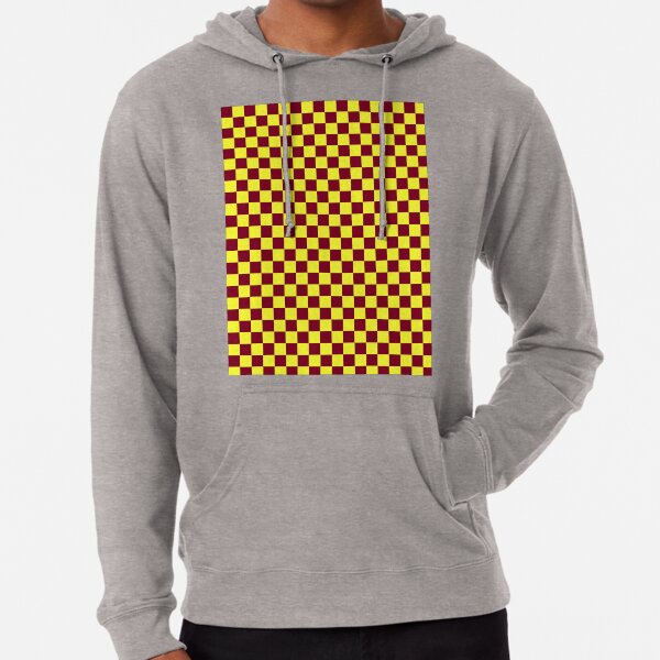 yellow checkerboard hoodie