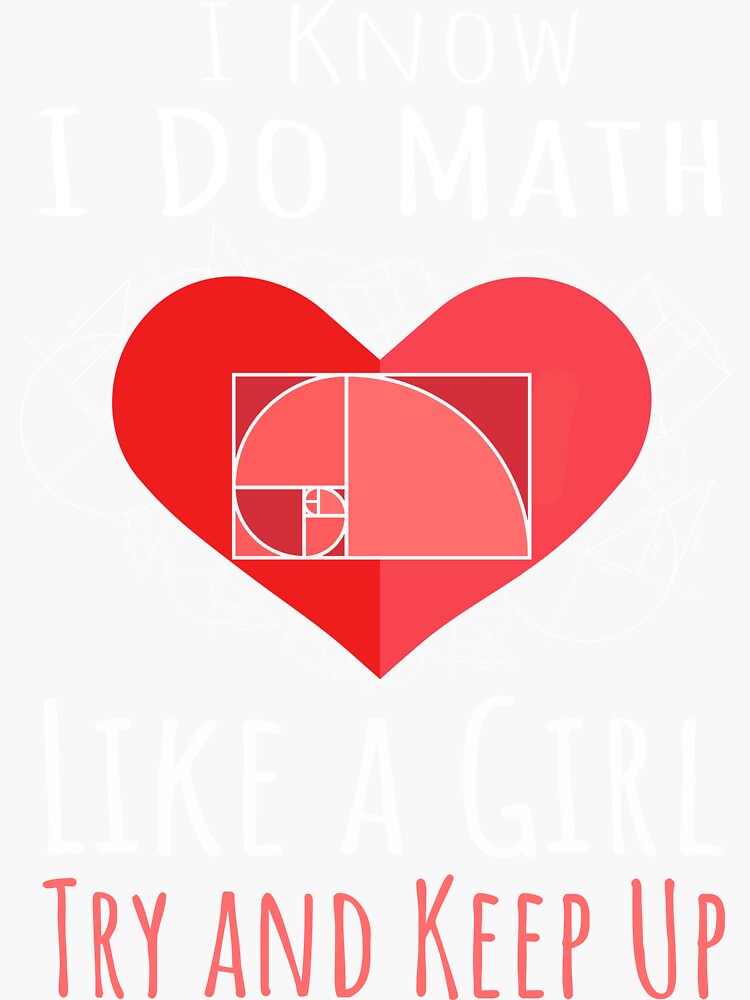 I Know I Do Math Like A Girl Try To Keep Up Sticker By Bumbodoofus Redbubble 4468